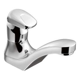 M-PRESS Chrome one-handle metering lavatory faucet