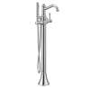 Belfield Chrome one-handle tub filler includes hand shower