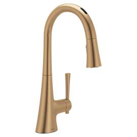 Kurv Chrome one-handle high arc pulldown kitchen faucet, 9126EVBZG