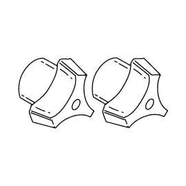 Commercial Tri-Blade Replacement Handles,Quantity 2, 92191
