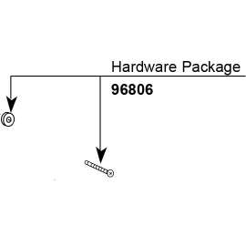 Moen Hardware Kit For A Single Handle Tub / Shower Knob