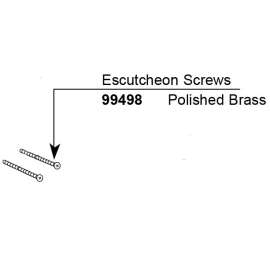 Escutcheon Screws for the Legend Collection Tub/Shower Escutcheon, 99498