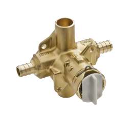 Includes bulk pack Posi-Temp(R) 1/2" crimp ring PEX inlets/cc outlets connection pressure balancing, FP62380