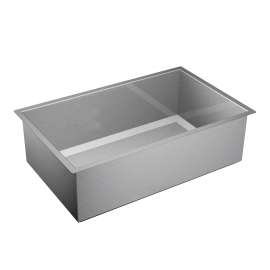 32"x20" stainless steel 16 gauge single bowl sink, G16100