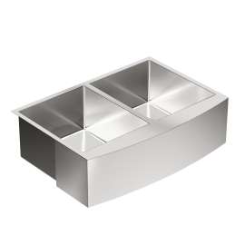 29-15/16x20-5/8 stainless steel 18 gauge double bowl sink, G18220