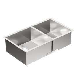 31-1/2x18 stainless steel 18 gauge double bowl sink, G18287