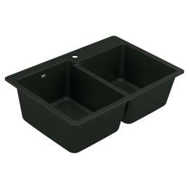 Host 33" Granite Dual Mount Double Bowl Sink