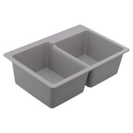 Granite Series double bowl undermount or drop in sink, GGR3024B