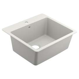 Host 25" Granite Dual Mount Single Bowl Sink