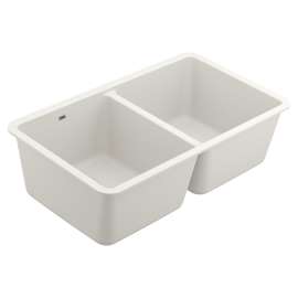 Host 33" Granite Undermount Double Bowl Sink