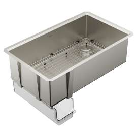Luxe Chef™ 33” Workstation System Stainless Steel Undermount Single Bowl Sink