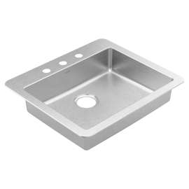 Prep 25" Drop-in Single Bowl Sink