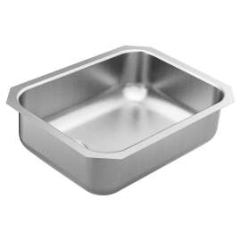 1800 Series 23-1/2" x 18-1/4" stainless steel 18 gauge single bowl sink, GS18192L