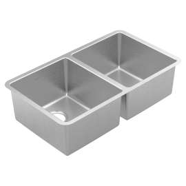 Prep 32" Undermount Double Bowl Sink