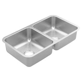 Prep 32.5" Undermount Double Bowl Sink