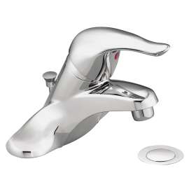 Chrome one-handle bathroom faucet, L64625