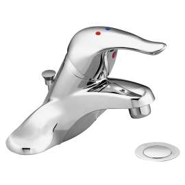 Chrome one-handle bathroom faucet, L64635