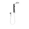 Moen Spa Shower Matte Black Two-Function 7.9" Diameter Spray Head Standard With Handshower, N207C0BLC