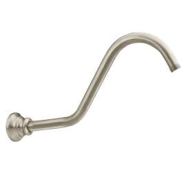 Waterhill Brushed nickel 14" Shower Arm