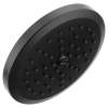 Greenfield Matte black one-function 6-3/4" diameter spray head rainshower