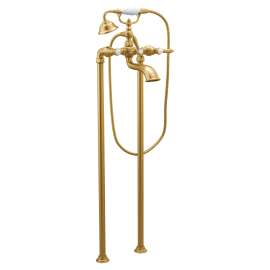 Weymouth Two-Handle Tub Filler including Handheld Shower