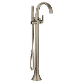Doux Brushed nickel One-Handle Tub Filler including Handheld Shower