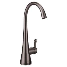 Sip Transitional Black Stainless One-handle High Arc Beverage Faucet, S5520BLS