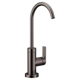 Nio Black stainless one-handle high arc beverage faucet, S5550BLS
