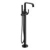 Cambium Matte black one-handle tub filler includes hand shower