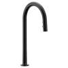 Apphia Matte black one-handle high arc pulldown kitchen faucet, S70909EV2BL