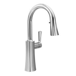 Etch Chrome One-Handle High Arc Pulldown Kitchen Faucet, S72608