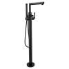 Arris Matte black One-Handle Tub Filler including Handheld Shower, S93005BL