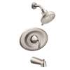 Eva Brushed nickel Posi-Temp(R) tub/shower
