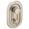 Align Brushed nickel Posi-Temp(R) with diverter valve trim