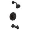 Matte black Posi-Temp(R) tub/shower, T2193BL