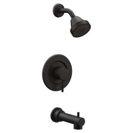 Matte black Posi-Temp(R) tub/shower, T2193BL