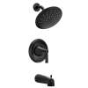Jase Matte black Posi-Temp(R) tub/shower