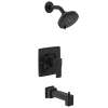 Iver Matte black Posi-Temp(R) tub/shower