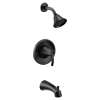 Glyde Matte black Posi-Temp(R) tub/shower