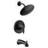 Glyde Matte black Posi-Temp(R) tub/shower
