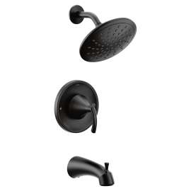 Glyde Matte black Posi-Temp(R) tub/shower