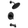Gibson Matte black Posi-Temp(R) tub/shower
