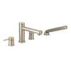 Align Brushed nickel Two-Handle Diverter Roman Tub Faucet including Handheld Shower