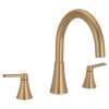 Jase Bronzed gold two-handle non diverter roman tub faucet