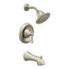 Wynford Brushed nickel Posi-Temp(R) Eco-Performance Tub/Shower