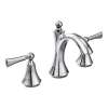 Wynford Chrome Two-Handle High Arc Bathroom Faucet, T4520