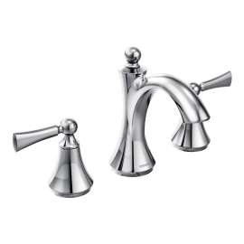 Wynford Chrome Two-Handle High Arc Bathroom Faucet, T4520