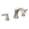 Brantford Brushed nickel Two-Handle Low Arc Roman Tub Faucet