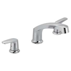 Chateau Chrome two-handle low arc roman tub faucet