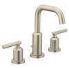 Gibson Brushed Nickel Two-Handle High Arc Bathroom Faucet, T6142BN